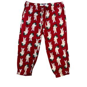 Old Navy For Men Red Yeti Print Pajama Pants LG/XL Holiday Christmas